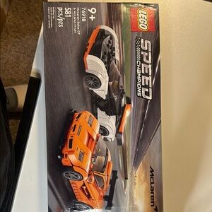 Lego Building Set Orange and Black